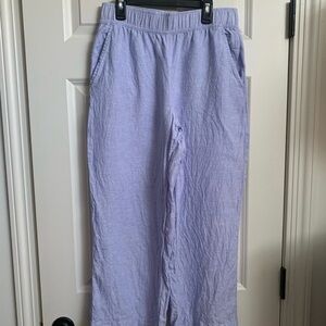 Tahari Light Blue Linen Pants